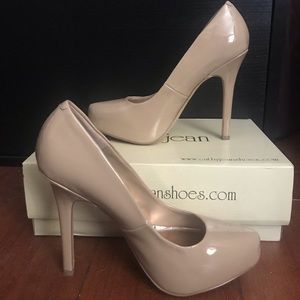 Nude Closed Toe Heels